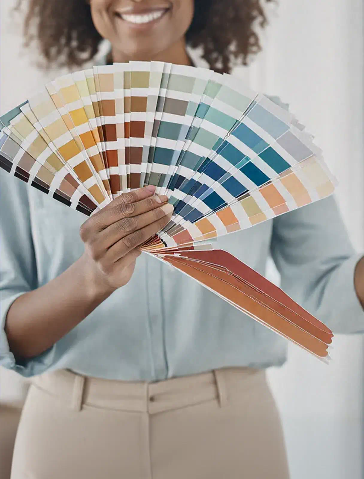 Colour consultation with swatches and room finish samples